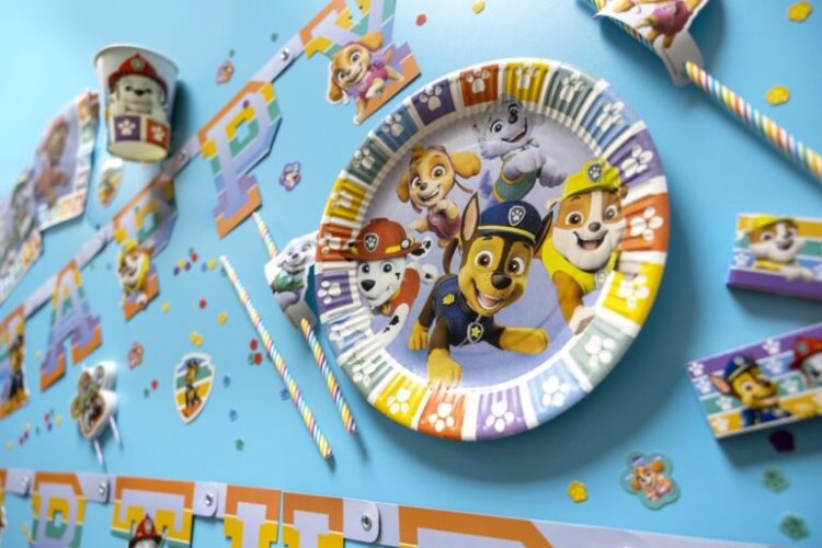 Πιάτα φαγητού Paw Patrol πατουσάκια 8 τεμ