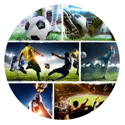 Πιάτα φαγητού Ποδόσφαιρο Kick It 8 τεμ