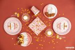 Πιάτα φαγητού Rose Confetti 8 τεμ
