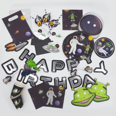 Πιάτα φαγητού Space Party 8 τεμ