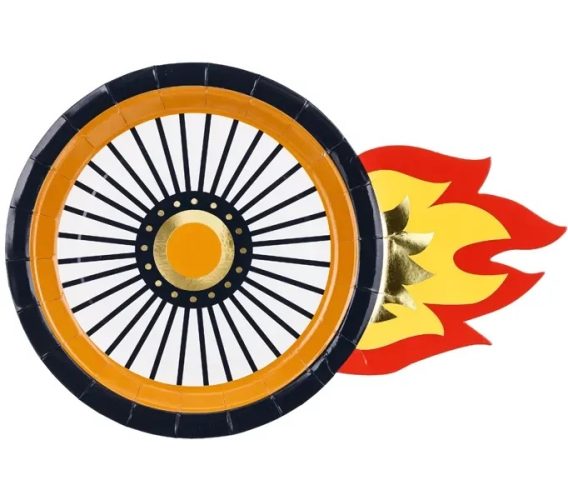 Πιάτα σχηματικά Ρόδα 6 τεμ