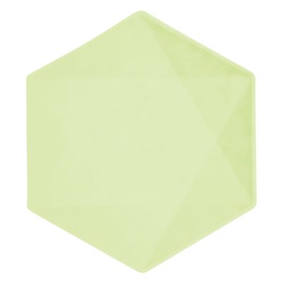 Πιάτα Vert Décor πράσινο εξάγωνο 6 τεμ