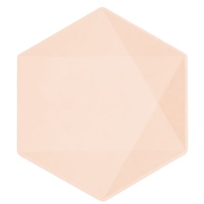 Πιάτα Vert Décor ροδακινί εξάγωνο 6 τεμ