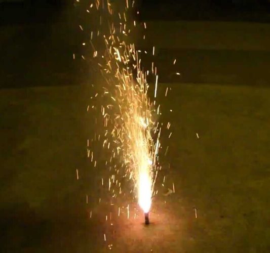 Πυροτέχνημα Συντριβάνι χρυσό 1.5m/30sec
