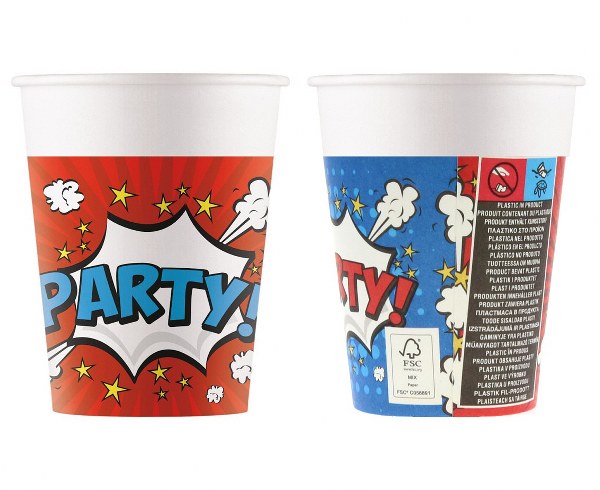 Ποτήρια Boom Party 8 τεμ