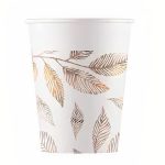 Ποτήρια χάρτινα χρυσά Κλαδιά 8 τεμ