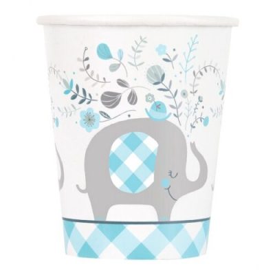Ποτήρια γαλάζιο Ελεφαντάκι 8 τεμ
