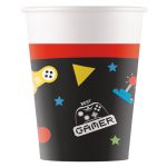 Ποτήρια χάρτινα Gaming Party 8 τεμ