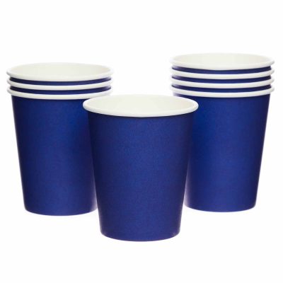 Ποτήρια χάρτινα μπλε Blueberry 8 τεμ