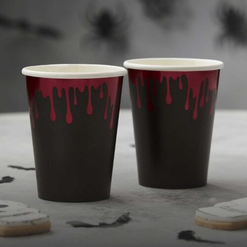 Ποτήρια πάρτυ Blood Drip 8 τεμ