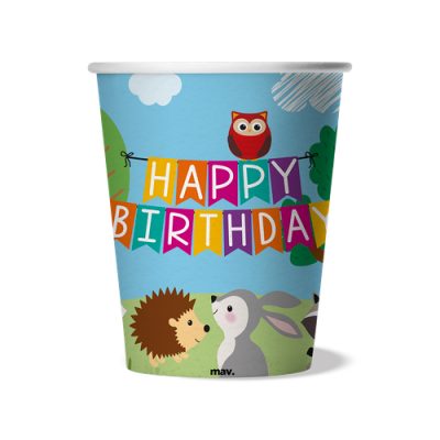 Ποτήρια πάρτυ Woodland 8 τεμ