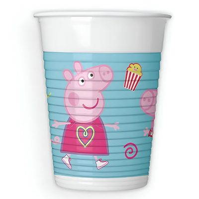 Πλαστικά Ποτήρια Πέππα το Γουρουνάκι 8 τεμ