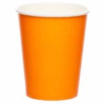 Ποτήρια χάρτινα πορτοκαλί Pumpkin 8 τεμ