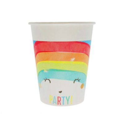 Ποτήρια Rainbow Party 8 τεμ