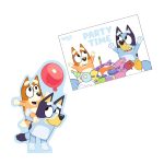 Προσκλήσεις Bluey με φάκελο 8 τεμ