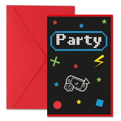 Προσκλήσεις Gaming Party 6 τεμ