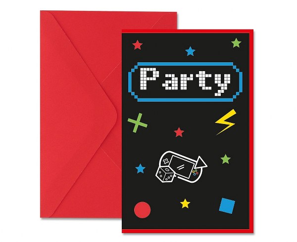 Προσκλήσεις Gaming Party 6 τεμ
