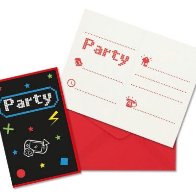 Προσκλήσεις Gaming Party 6 τεμ