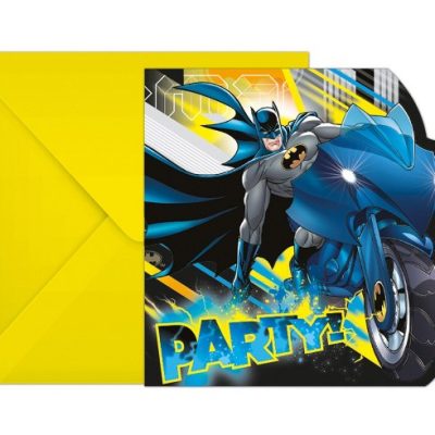 Προσκλήσεις πάρτυ Batman Rogue Rage 6 τεμ