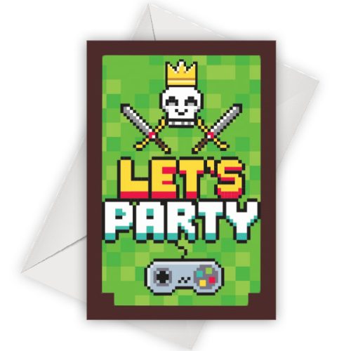 Προσκλήσεις πάρτυ Game On 6 τεμ