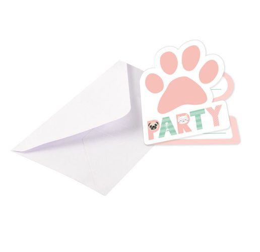 Προσκλήσεις πάρτυ Hello Pets 8 τεμ