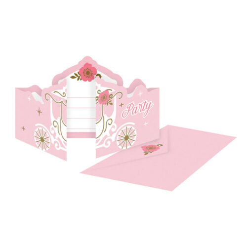 Προσκλήσεις πάρτυ Κύκνος Πριγκίπισσα 8 τεμ