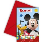 Προσκλήσεις πάρτυ Playful Mickey 6 τεμ