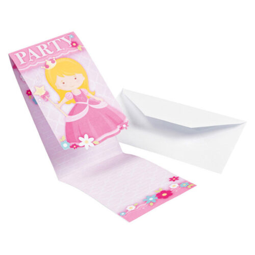 Προσκλήσεις πάρτυ Πριγκίπισσα 8 τεμ