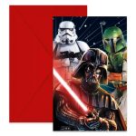 Προσκλήσεις πάρτυ Stars Wars Galaxy 6 τεμ