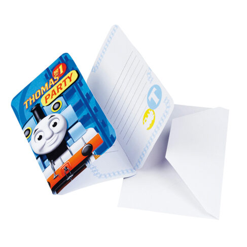 Προσκλήσεις πάρτυ Τόμας το τρενάκι 6 τεμ