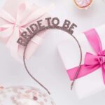 Rosegold Στέκα με γκλίτερ "Bride to Be"