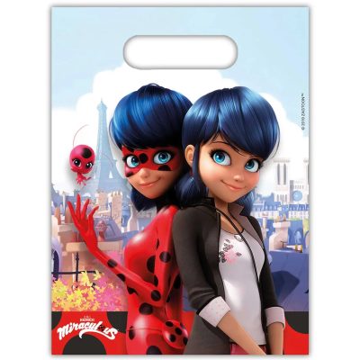 Σακουλάκια για δωράκια Miraculous Ladybug 6 τεμ