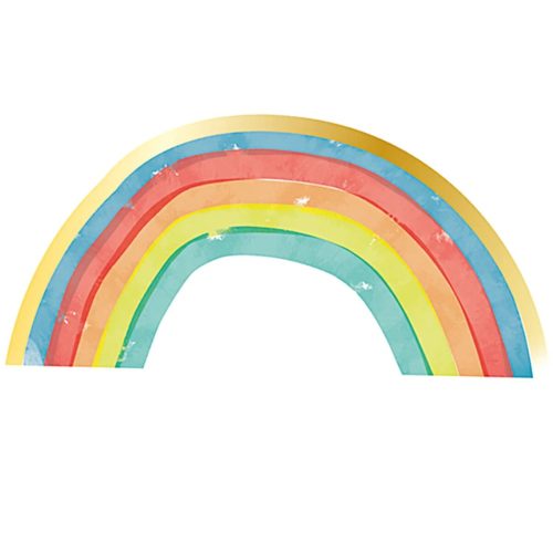 Σχηματικές Χαρτοπετσέτες Rainbow Party 16 τεμ