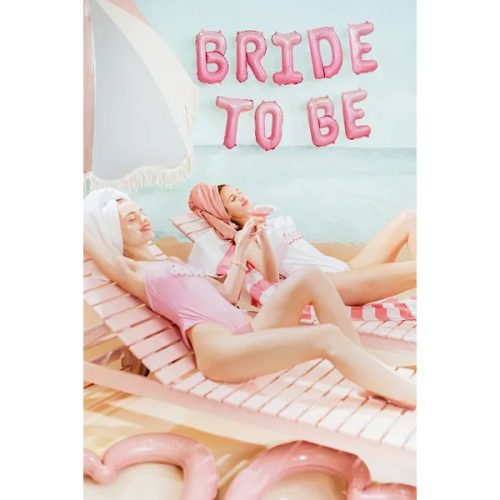 Σετ Μπαλόνια Bride to be ροζ όμπρε 9 τεμ
