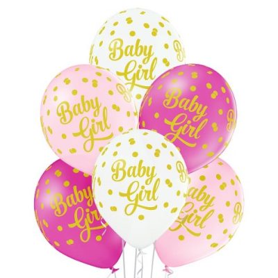Σετ μπαλόνια Baby Girl 6 τεμ