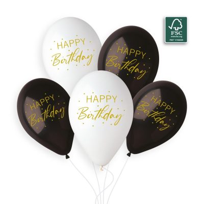 Σετ Μπαλόνια Elegant Birthday 5 τεμ