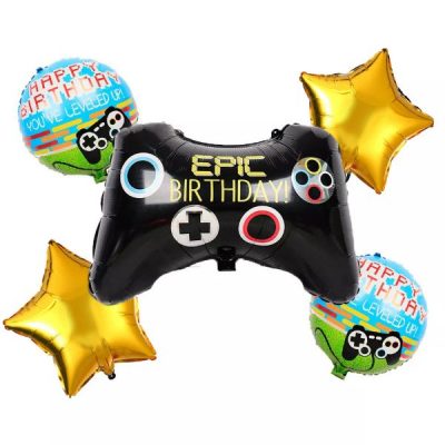 Σετ μπαλόνια Γενεθλίων Video Games 5 τεμ