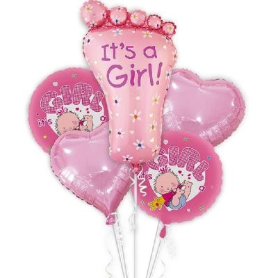 Σετ Μπαλόνια γέννησης It's a Girl 5 τεμ