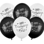 Σετ μπαλόνια Happy Birthday μπάνερ 6 τεμ