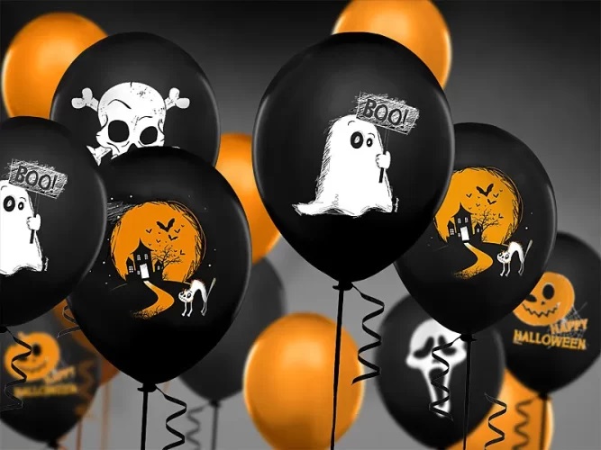 Σετ μπαλόνια Φάντασμα - Halloween 6 τεμ