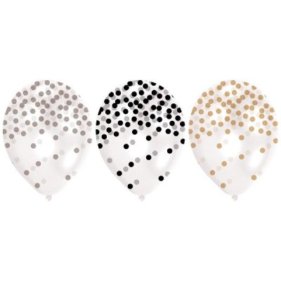 Σετ Μπαλόνια τυπωμένο κομφετί 6 τεμ