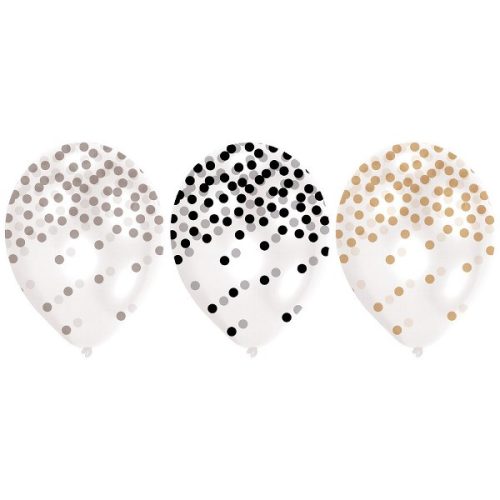 Σετ Μπαλόνια τυπωμένο κομφετί 6 τεμ