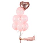Σετ ροζ μπαλόνια Mom to Be 6 τεμ