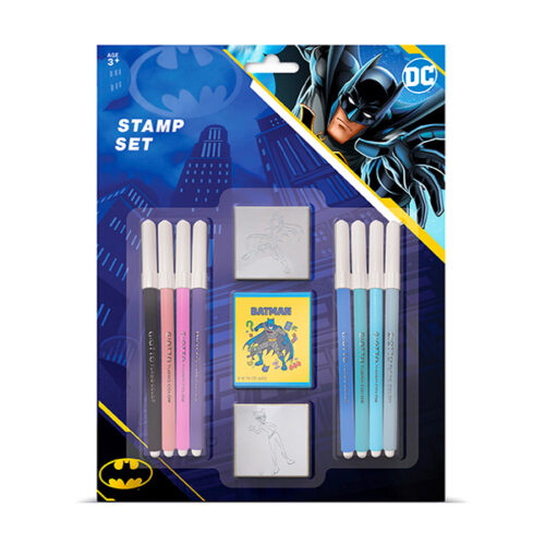 Σετ σφραγίδες και μαρκαδόροι Batman