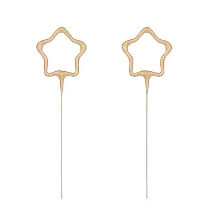 Sparkler Στικ χρυσά Αστέρια 2 τεμ