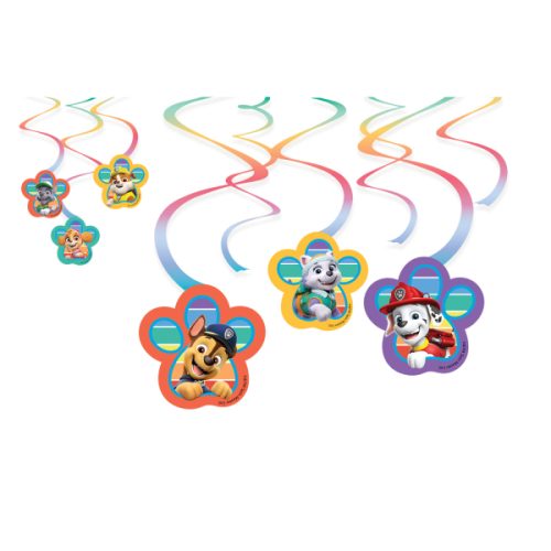 Swirl Διακοσμητικά Oροφής Paw Patrol 6 τεμ
