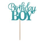 Topper Τούρτας Birthday Boy με γκλίτερ