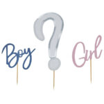 Topper Τούρτας Boy or Girl (3 τεμ)