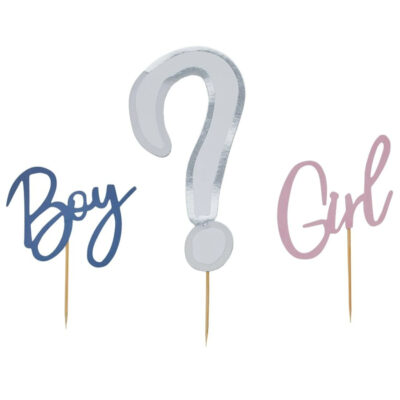 Topper Τούρτας Boy or Girl (3 τεμ)