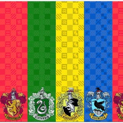 Τραπεζομάντηλο Harry Potter - Οίκοι Hogwarts 180x120cm